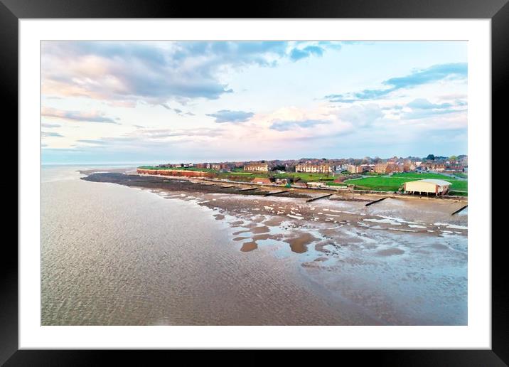 Hunstanton from out at sea Framed Mounted Print by Gary Pearson