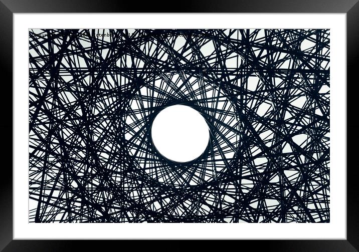 Psychedelic Concentric Circle Framed Mounted Print by Alexandre Rotenberg