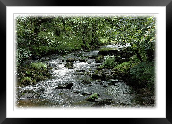 Lynmouth ripples Framed Mounted Print by Graham Piper