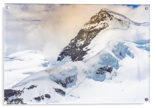 Rottalhorn from the Jungfraujoch Acrylic by Jon Sparks
