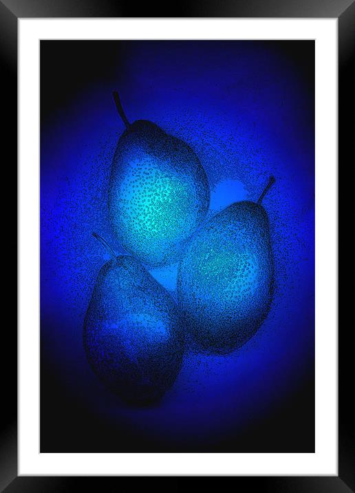 Plasma pears Framed Mounted Print by Graham Piper