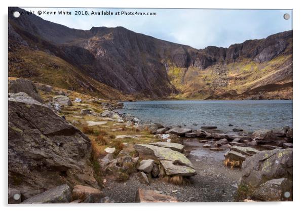Resting by Lake Idwal Acrylic by Kevin White