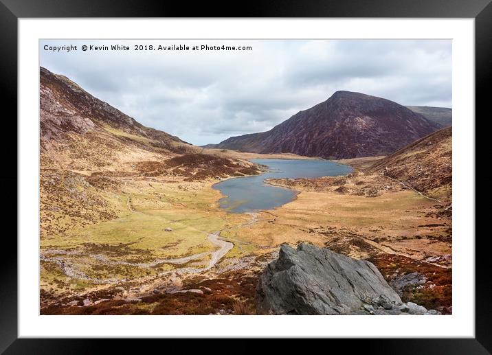 Welsh Mountain walking Framed Mounted Print by Kevin White