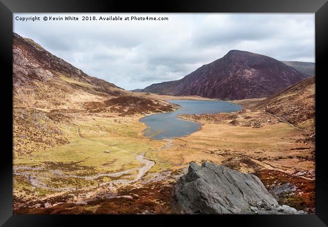 Welsh Mountain walking Framed Print by Kevin White