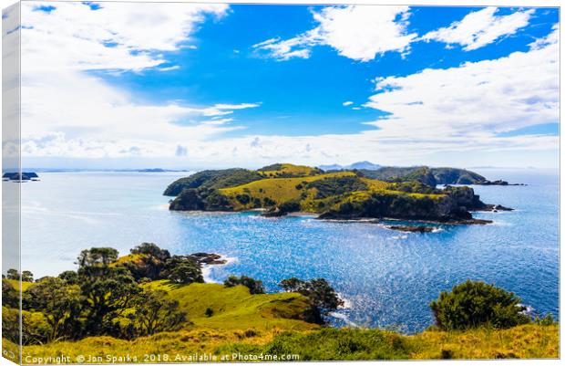 Bay of Islands view Canvas Print by Jon Sparks