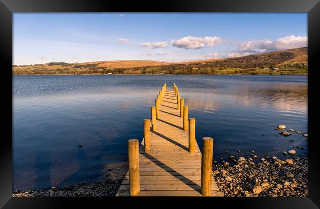 Jetty View at Ullswater - Reuploaded Framed Print by Naylor's Photography