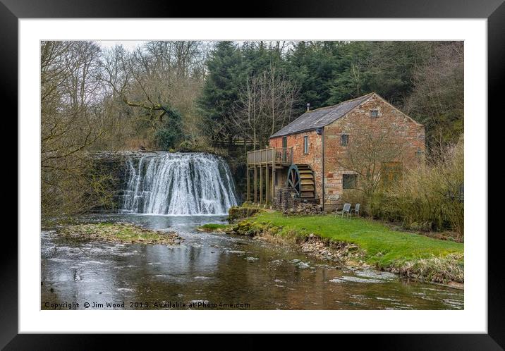 Rutter Force falls Framed Mounted Print by Jim Wood
