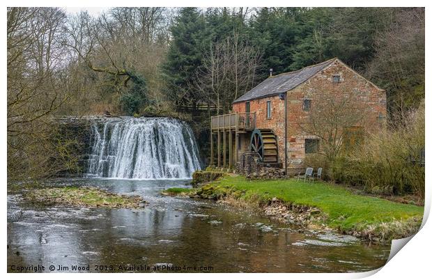 Rutter Force falls Print by Jim Wood