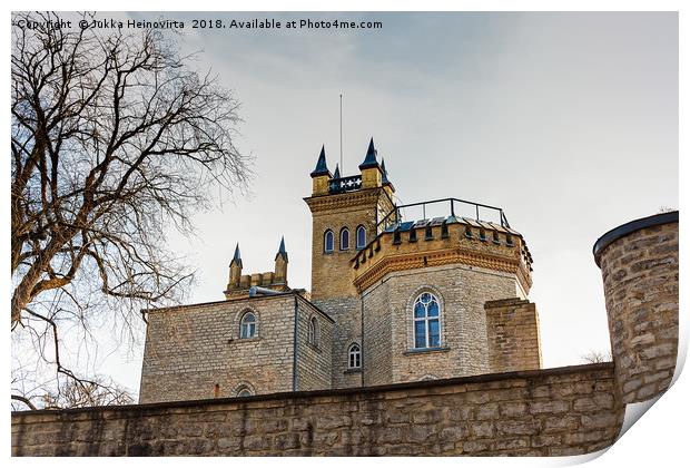 Behind Castle Walls Print by Jukka Heinovirta