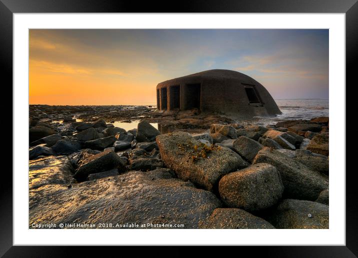 Water inlet Aberthaw Power Station Framed Mounted Print by Neil Holman