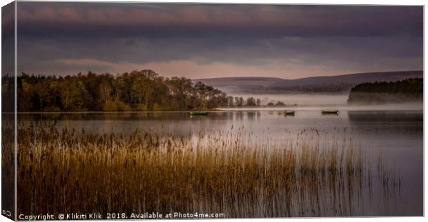 Lake Of Menteith Canvas Print by Angela H