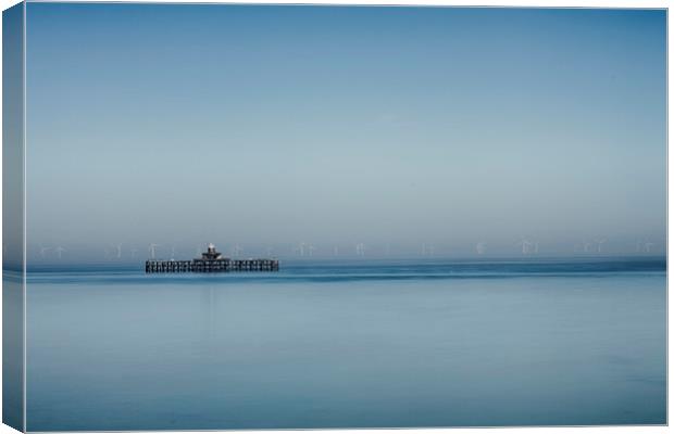 Herne Bay old pier Kent  Canvas Print by David French
