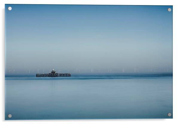 Herne Bay old pier Kent  Acrylic by David French