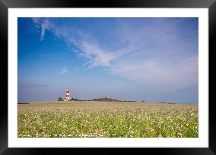 Happisburgh Lighthouse Framed Mounted Print by Jim Key