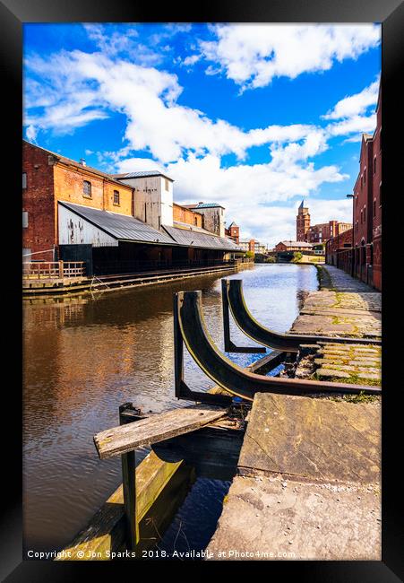 Wigan Pier and Trencherfield Mill Framed Print by Jon Sparks