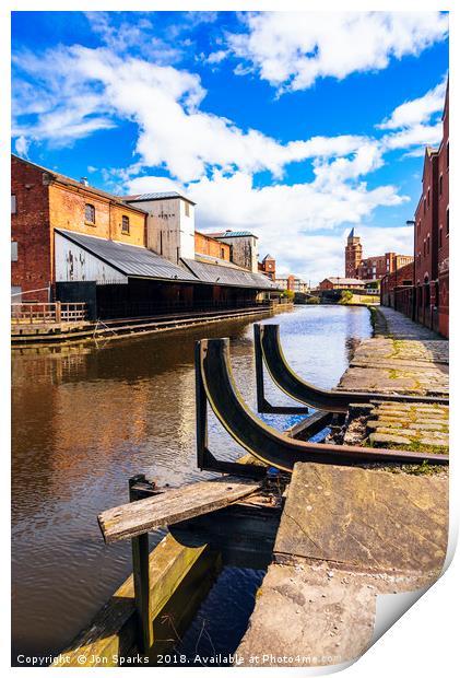 Wigan Pier and Trencherfield Mill Print by Jon Sparks