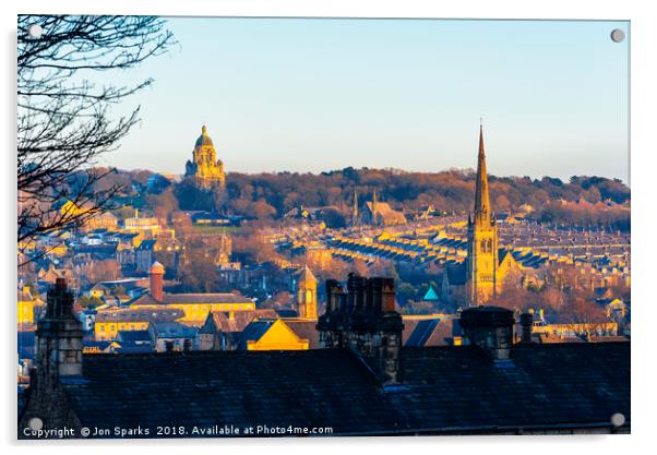 Evening over Lancaster Acrylic by Jon Sparks