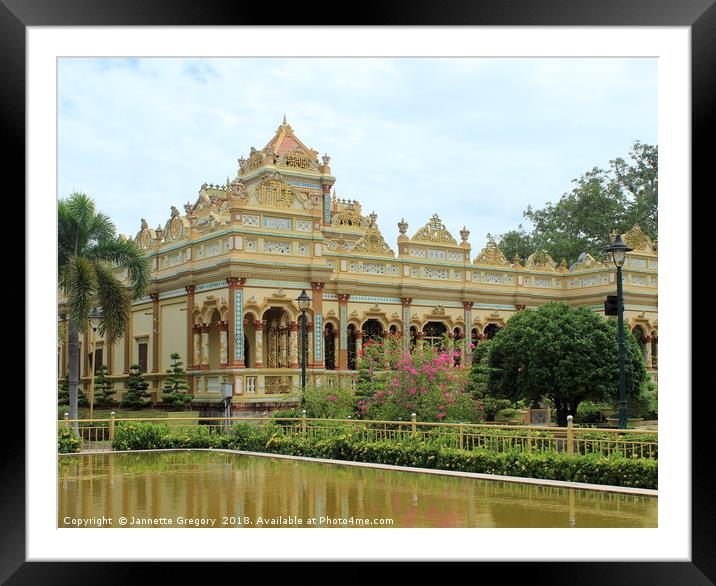 Vietnam Palace Framed Mounted Print by Jannette Gregory