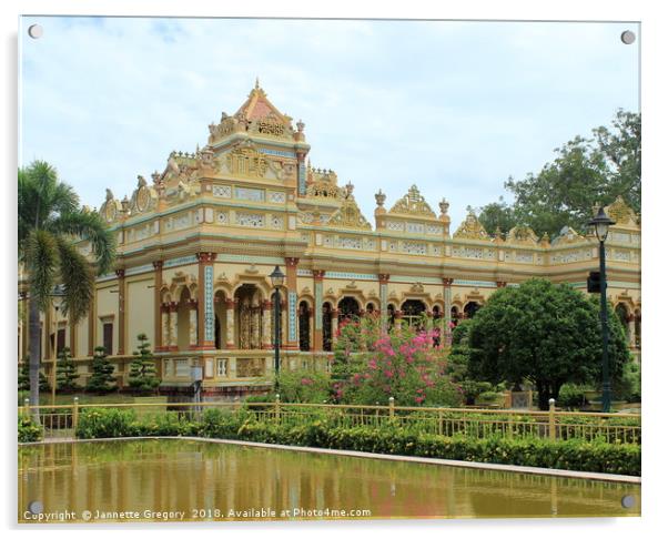 Vietnam Palace Acrylic by Jannette Gregory