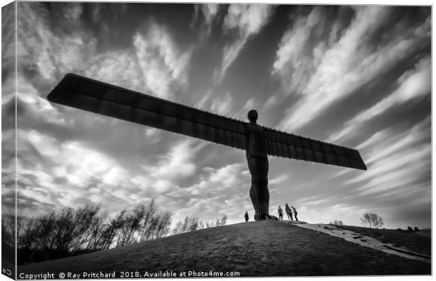 Angel of the North  Canvas Print by Ray Pritchard