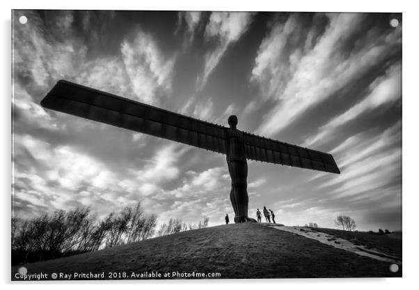 Angel of the North  Acrylic by Ray Pritchard