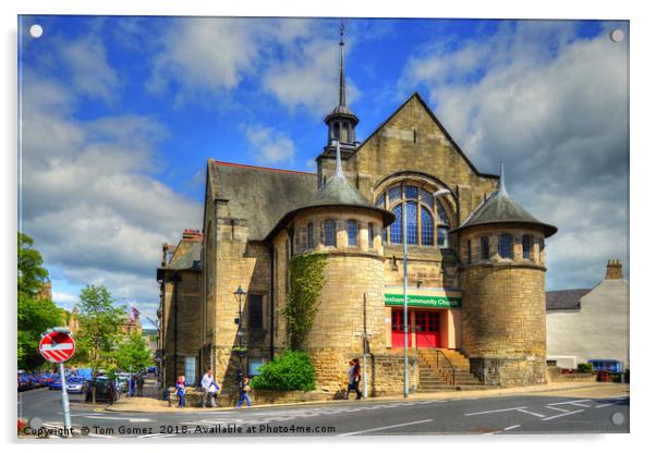 Hexham Community Church Acrylic by Tom Gomez