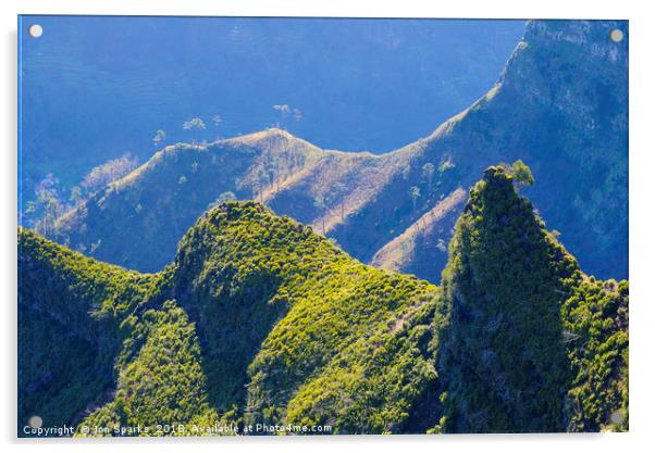 Ridges on Madeira Acrylic by Jon Sparks