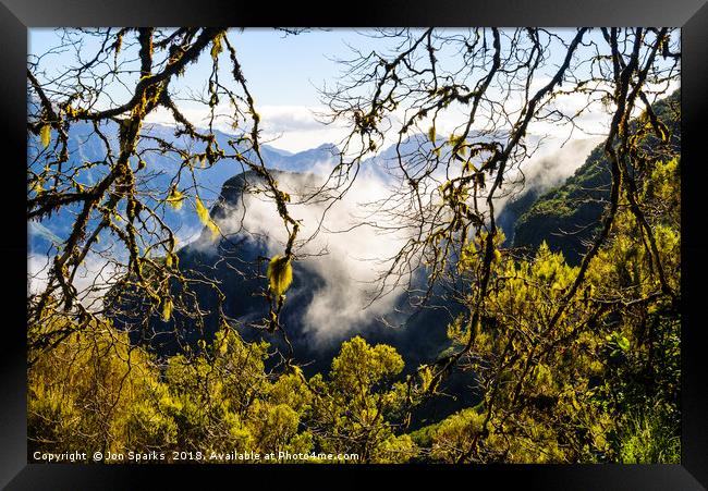 Cloud forest 2, Madeira Framed Print by Jon Sparks
