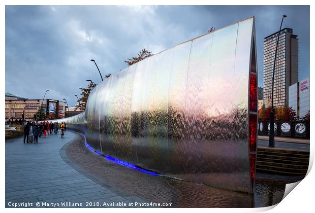 The Cutting Edge Sculpture, Sheffield Print by Martyn Williams