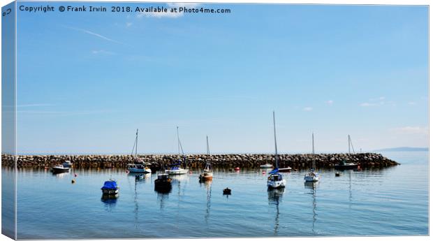 The harbour at Rhos-on-Sea. Canvas Print by Frank Irwin