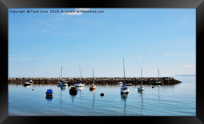 The harbour at Rhos-on-Sea. Framed Print by Frank Irwin