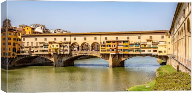 Ponte Vecchio or Old Bridge Canvas Print by Roger Green