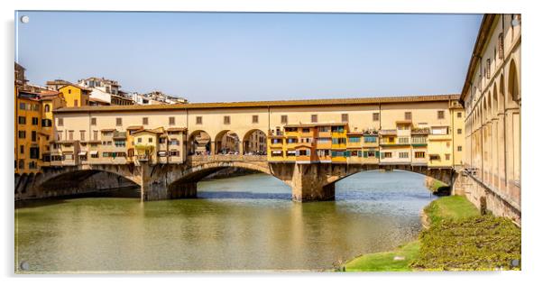 Ponte Vecchio or Old Bridge Acrylic by Roger Green