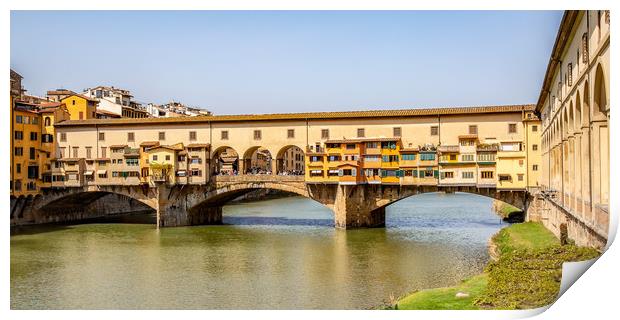 Ponte Vecchio or Old Bridge Print by Roger Green