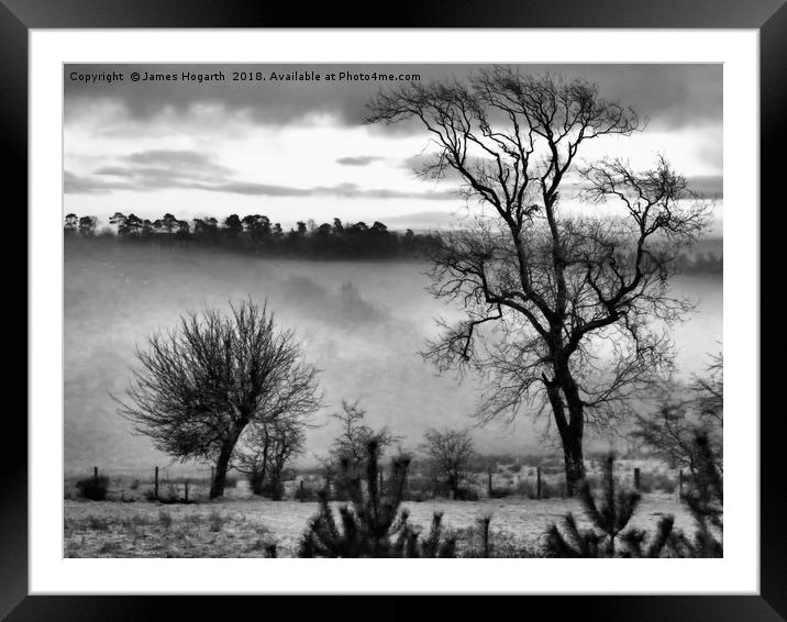 Ayrshire Morning Mist Framed Mounted Print by James Hogarth