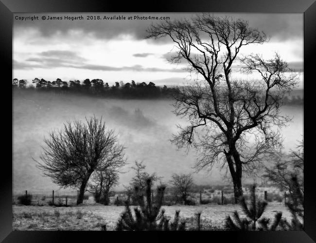 Ayrshire Morning Mist Framed Print by James Hogarth