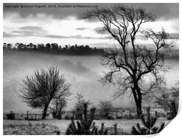 Ayrshire Morning Mist Print by James Hogarth