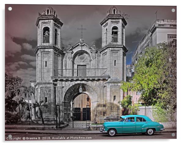 Cuban Church Acrylic by Graeme B