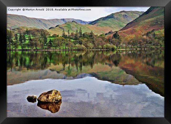 Ullswater Reflections Framed Print by Martyn Arnold