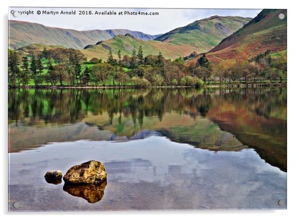 Ullswater Reflections Acrylic by Martyn Arnold