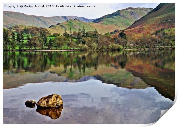 Ullswater Reflections Print by Martyn Arnold
