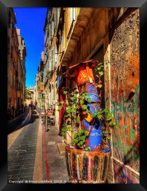 Marseille - Le Panier (Old Town) Framed Print by Simon Litchfield