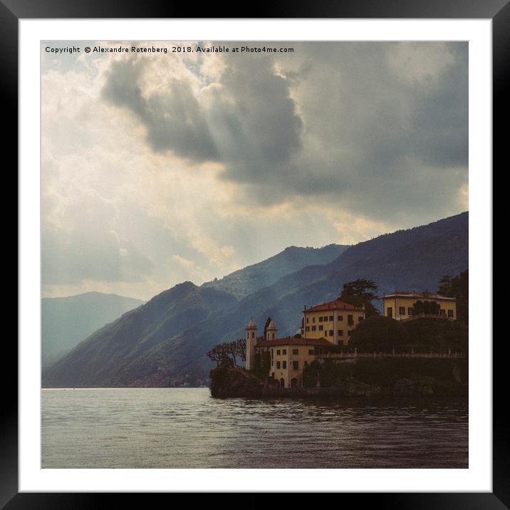 Villa on Lake Como, Italy Framed Mounted Print by Alexandre Rotenberg