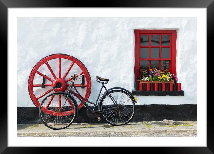 Irish country pub near Crolly Rosses Bay Framed Mounted Print by Andrew Michael