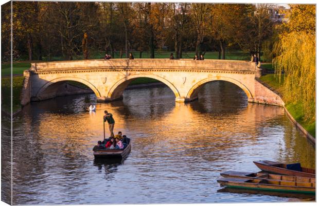 Golden hour at Cambridge Canvas Print by Andrew Michael