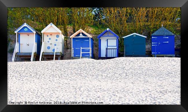 Beach Huts 42-47 Wells-Next-The-Sea Framed Print by Ros Ambrose