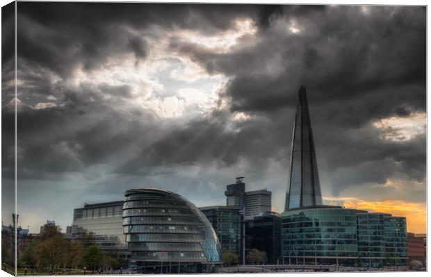 The Shard and City Hall Canvas Print by Paul Andrews