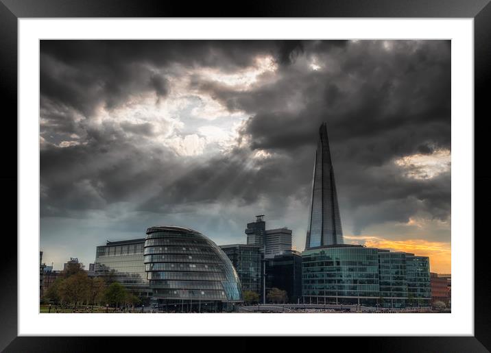 The Shard and City Hall Framed Mounted Print by Paul Andrews