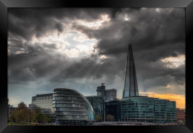 The Shard and City Hall Framed Print by Paul Andrews