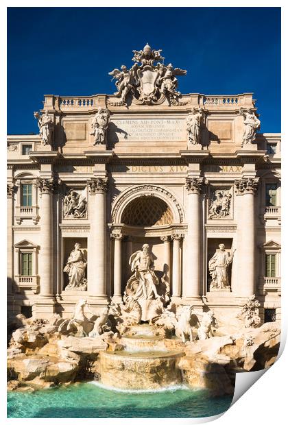 Trevi Fountain (Fontana di Trevi) in Rome Print by Andrew Michael